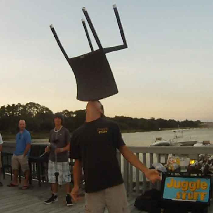 Ben Balances A Chair